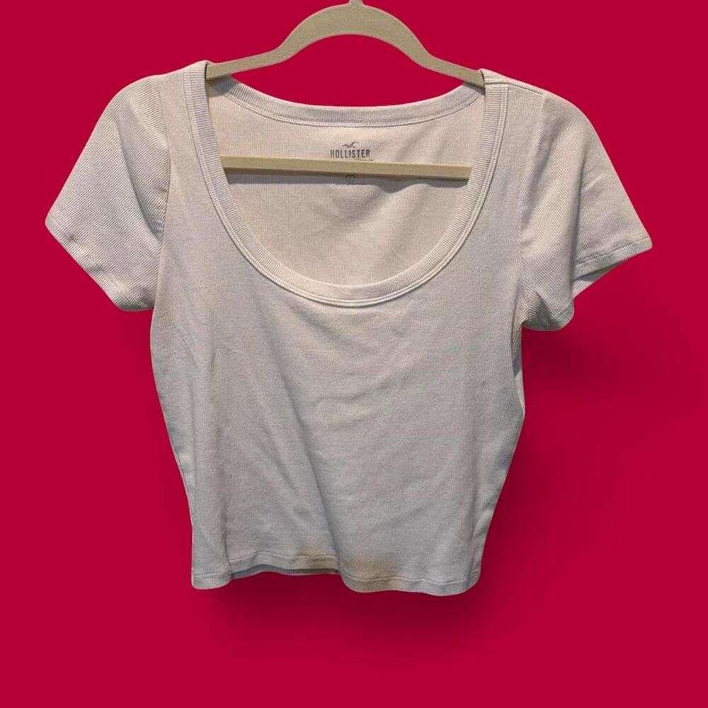 Hollister-co Women's White T-shirt